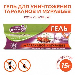 Эконом гель от тараканов Домовой Прошка шприц 15 г