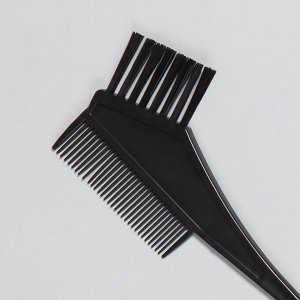 Расчёска для окрашивания, 20 x 6 см, цвет чёрный