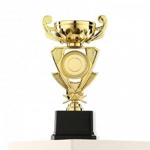 Кубок 182B, наградная фигура, золото, подставка пластик, 24 x 12 x 8.3 см