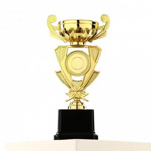 Кубок 182C, наградная фигура, золото, подставка пластик, 21 см