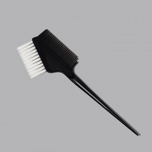 Расчёска - кисть для окрашивания, 20,5 x 7 см, цвет чёрный