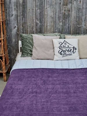Покрывало на кровать из Канваса 250*250 см Цвет V111 - Фиолетовый