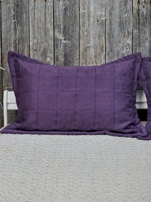 Декоративная наволочка из Канваса размер 50*70 Цвет V111 - Фиолетовый