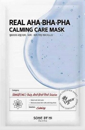 Somebymi Тканевая маска с кислотами Real AHA BHA PHA Calming Care Mask