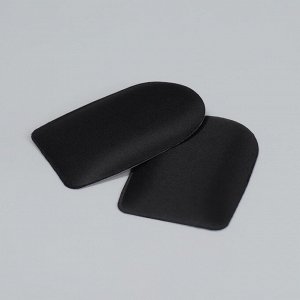 Подпяточники для обуви, клеевая основа, 8 x 6 см, пара, цвет чёрный