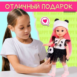 Кукла классическая «Милая: пандочка», в платье и шапке