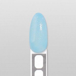 Гель лак для ногтей, витражный, трехфазный, 8 мл, LED/UV, голубой (11)