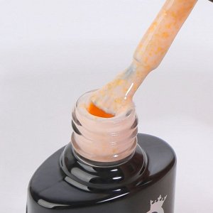 Гель лак для ногтей «GOLD POTAL», трехфазный, 8 мл, LED/UV, бежевый, золотистый (042)
