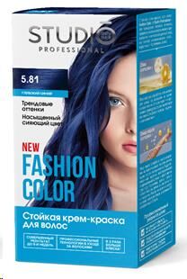 Studio Prof Fashion Color краска д/волос кремов. 5.81 глубок.синий до 8 нед. 115мл карт/уп / 6шт / 9