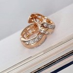 Серьги конго дорожка коллекция &quot;&quot; покрытие позолота, вставка: фианиты, Х000773000, арт.001.670