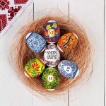 Пасхальная термоусадочная плёнка &quot;Русские мотивы&quot; на 7 яиц