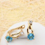 Серьги позолота H01-1493