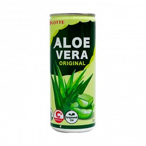 Напиток Негазированный Lotte Aloe Vera Original 240 мл ж/б Ю.Корея