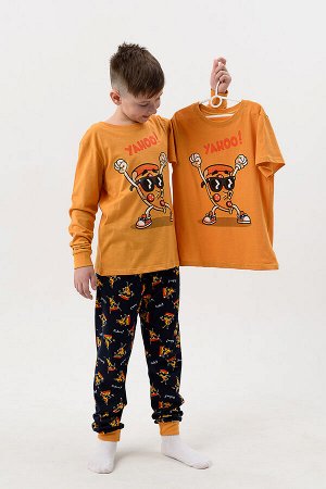 Пижама Пицца детская длинный рукав с брюками