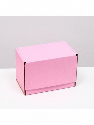 Коробка складная 26,5 х16,5 х19 см цвет розовый