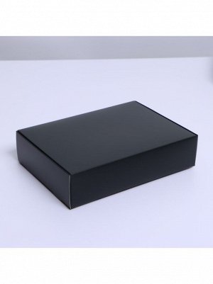 Коробка складная 21 х15 х5 см цвет черный