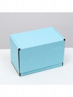 Коробка складная 26,5 х16,5 х19 см цвет голубой