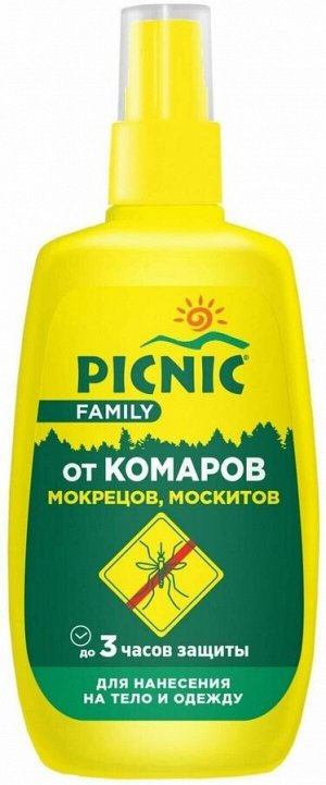 Средство от комаров спрей PICNIC Family 120мл