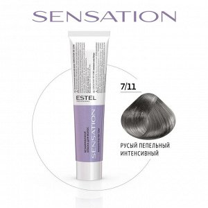 Эстель Краска для волос без аммиака 7/11 русый пепельный интенсивный Estel SENSATION DE LUXE 60 мл