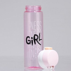 Бутылка для воды Fitness girl, 500 мл