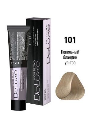 Эстель Краска для волос 101 пепельный блондин ультра High blond ESTEL De Luxe 60 мл