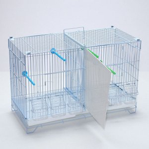 Клетка для птиц пролётная укомплектованная Bd-5/2w, 62 х 27 х 40 см, белая (фасовка 4 шт)