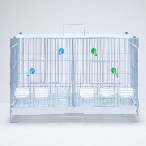 Клетка для птиц пролётная укомплектованная Bd-5/2w, 62 х 27 х 40 см, белая (фасовка 4 шт)