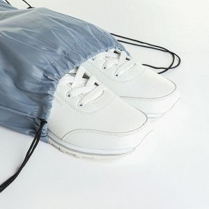 Мешок для обуви на шнурке, TEXTURA, цвет серый