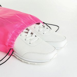 Мешок для обуви на шнурке, TEXTURA, цвет розовый