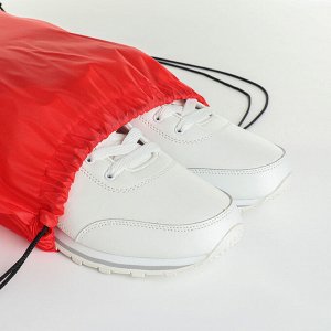Мешок для обуви на шнурке, TEXTURA, цвет красный