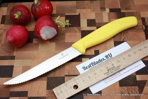 Нож для стейка пиццы Swiss Classic Gourmet 12 см, с серейторной заточкой VICTORINOX 6.7936.12L8