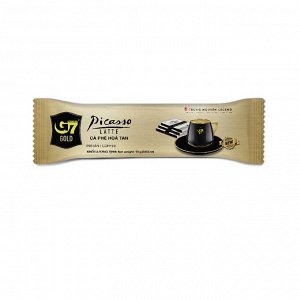 Кофе растворимый  «TrungNguyen» «G7» Gold   Picasso  Latte 18гр*14шт