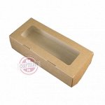 Коробка крафт с окном 17*7*4 см (tabox500), 100 шт.