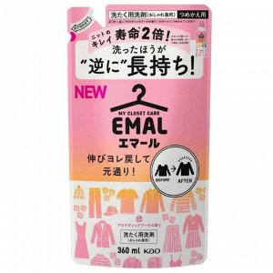 Жидкое средство "Emal" для стирки деликатных тканей (цветочный аромат) 360 мл, сменная упаковка