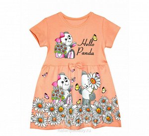 Платье для девочек,персиковый, (UNRULY Турция)