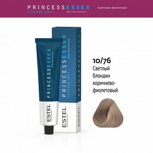 Краска для волос Эстель 10/76 светлый блондин коричнево фиолетовый Снежный лотос Estel PRINCESS ESSEX 60 мл