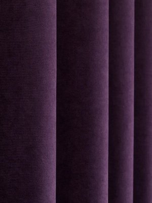 Комплект штор  КАНВАС (эффект замши) цвет темно-фиолетовый: 2 шторы по 150 см