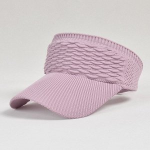 Текстильный эластичный козырёк от солнца для занятий спортом,  розовый