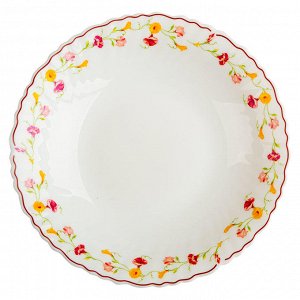 Тарелка суповая круглая d=21,5см 0001Т14/22-SK "Полевые цветы"