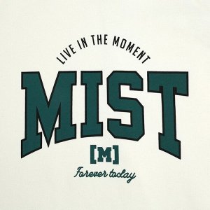 Толстовка женская с капюшоном Mist Old School размер, цвет молочный