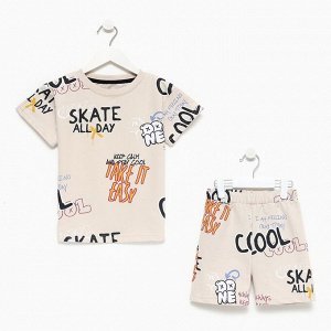 Костюм детский (футболка, шорты) KAFTAN "Graffiti", 30 (98-104 см)