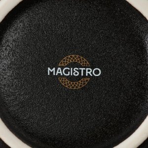 Салатник Magistro Pietra lunare, 780 мл, d=16 см, фарфор, чёрный
