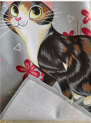 Полотенце Рогожка кухонное 45*60 см коты