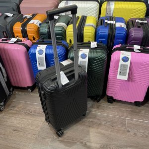 Чемодан маленький размер S 20" 40 л (ручная кладь) черный