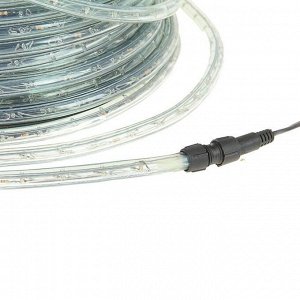 Световой шнур Luazon Lighting 13 мм, IP65, 100 м, 36 LED/м, 220 В, 3W, чейзинг, свечение жёлтое