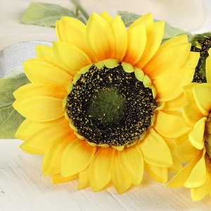 Цветы искусственные «Куст подсолнухов», h=87 см, d=16 см