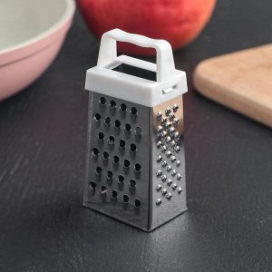 Тёрка четырёхгранная c магнитом Доляна, 3.5x7x3 см, МИКС