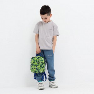 Рюкзак детский на молнии, наружный карман, цвет салатовый
