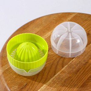 Соковыжималка для цитрусовых с лотком и крышкой Доляна, d=7.5 см, 7x8 см, МИКС