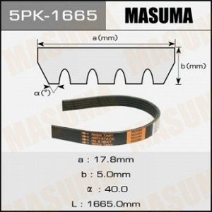 Ремень ручейковый MASUMA 5PK-1665 5PK-1665